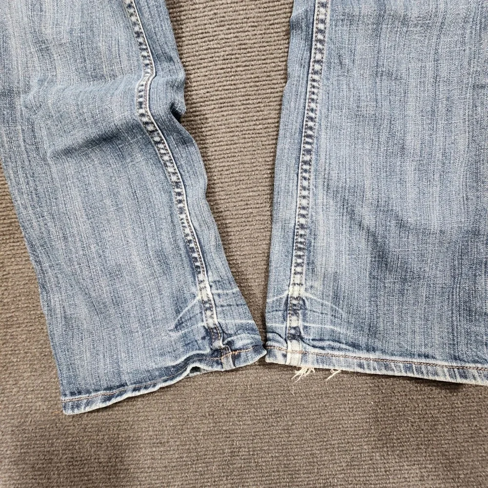 Miss Me Bootcut Jeans Women 27 Blue Embellished Pocket JP4556B Y2K